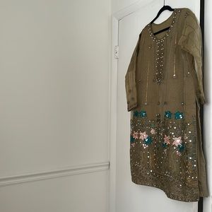 3pc organza kameez shalwar